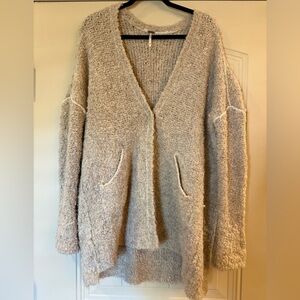 Free People Oversized Cozy Cream Women's Sweater